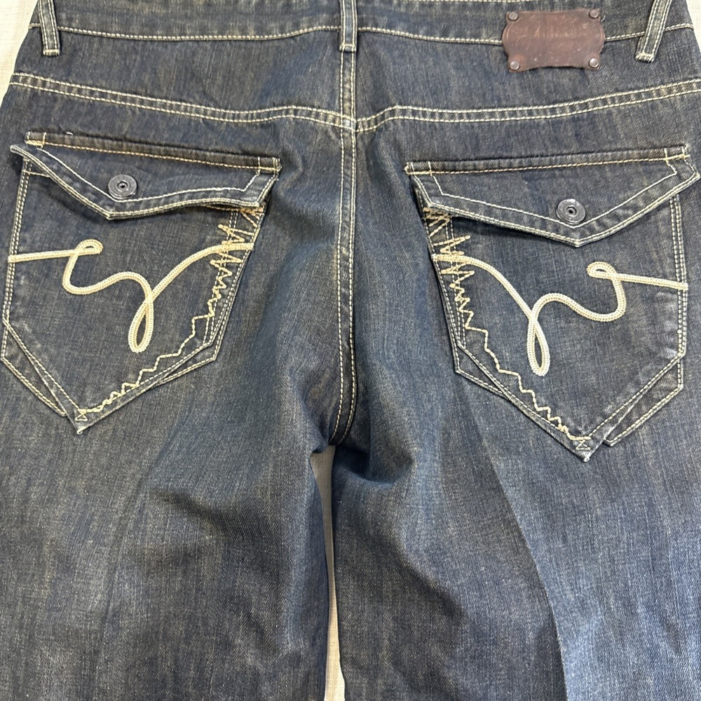 Ecko Unltd Jeans Mens 38x33 Blue Baggy Wide Leg Hip Hop‎ Y2K Denim 2000 - Picture 8 of 14